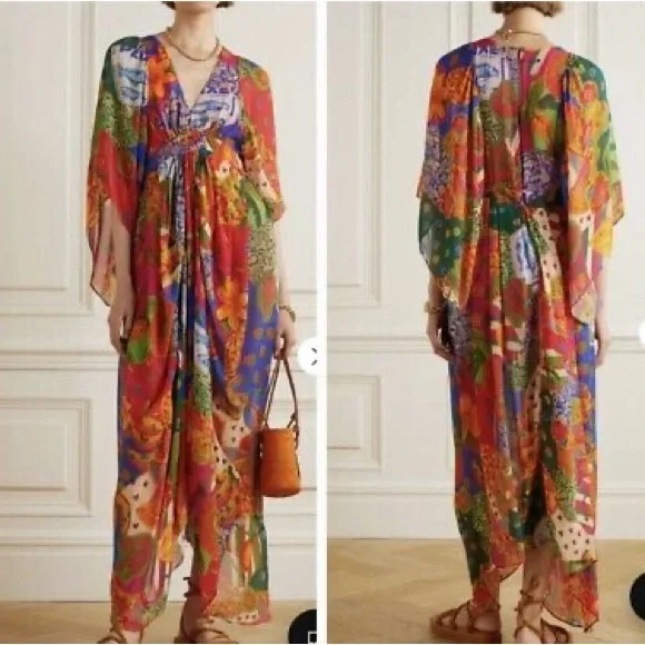 Farm Rio Sunny Mix Maxi Dress - Picture 12 of 13